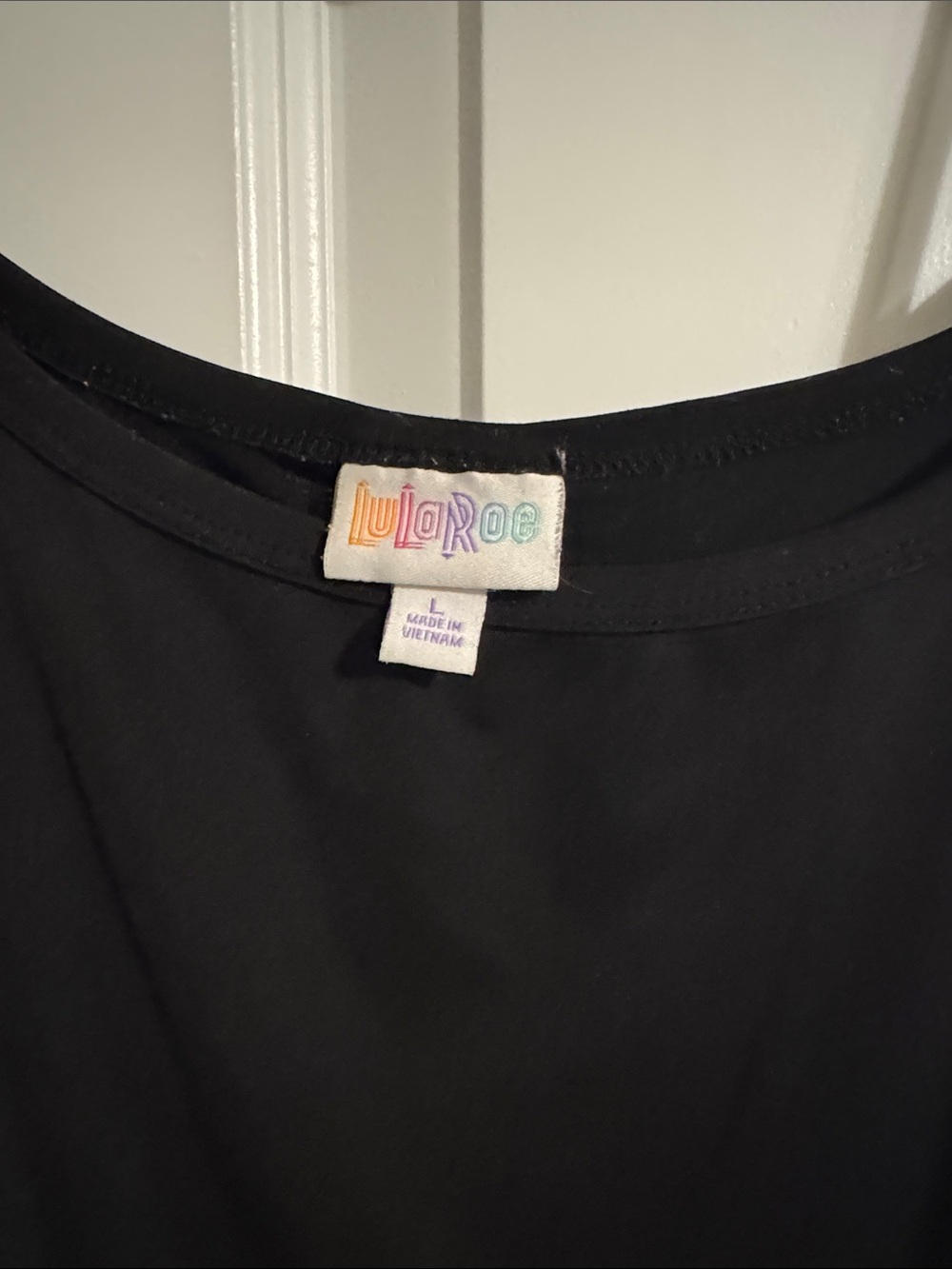 LuLaRoe Black Short Sleeve Crew Neck Top